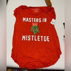 Masters in mistletoe Christmas tee
